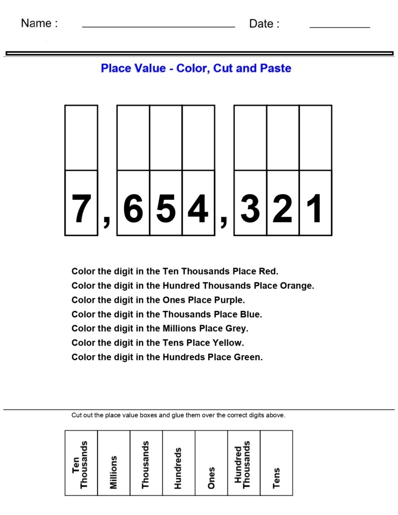 Place Value Worksheets Kindergarten Place Value Worksheets Place Value Col Made By Teachers