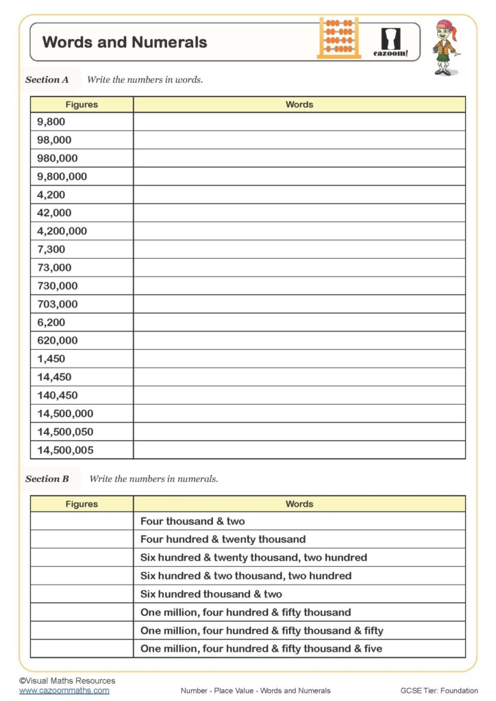 Place Value Worksheets Printable Decimal Worksheets Place Value PDF And Free Samples Downloads Cazoom Maths