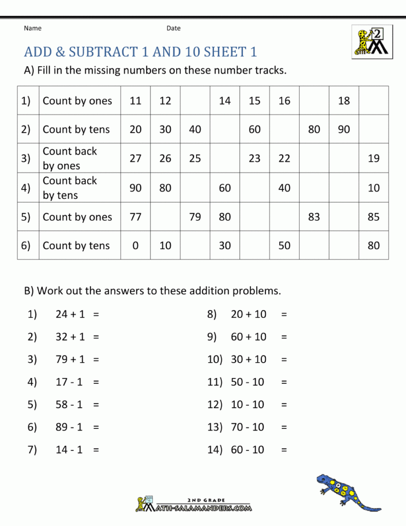 Printable Addition And Subtraction Worksheets Printable Addition And Subtraction Worksheets