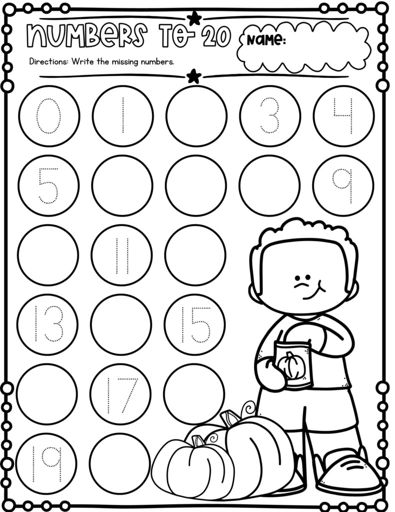 Read Write Record Numbers To 20 Worksheets Classful