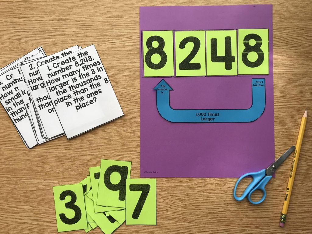 Teaching 4th And 5th Grade Place Value Comparing The Values Of Places Thrifty In Third Grade