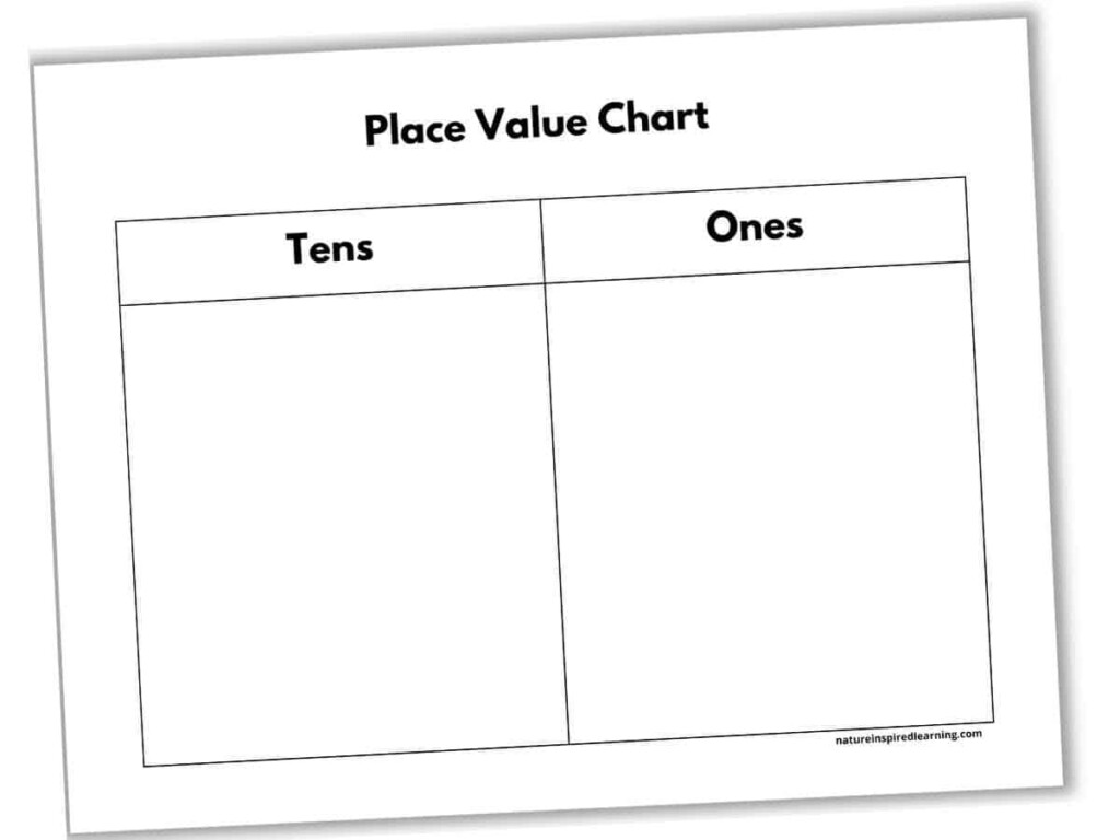 Tens And Ones Charts Free Printable Nature Inspired Learning