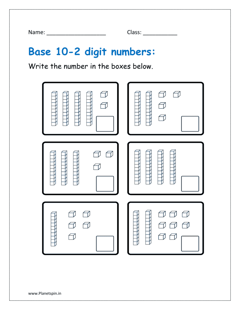 Tens And Ones Worksheet For Grade 1 Planetspin in