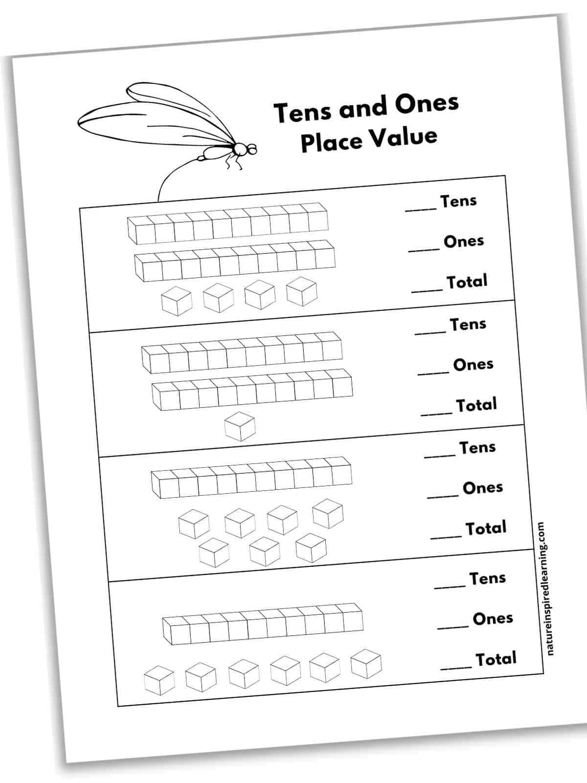 Tens And Ones Worksheets Free Nature Inspired Learning
