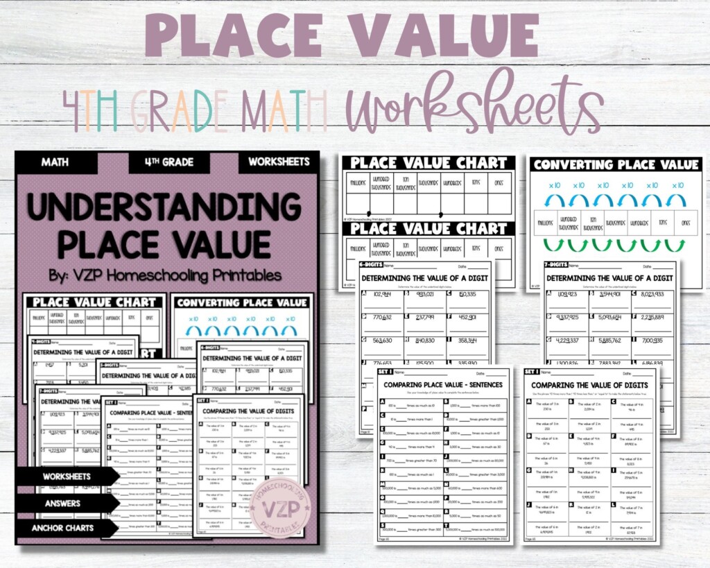 Worksheet For Place Value Etsy